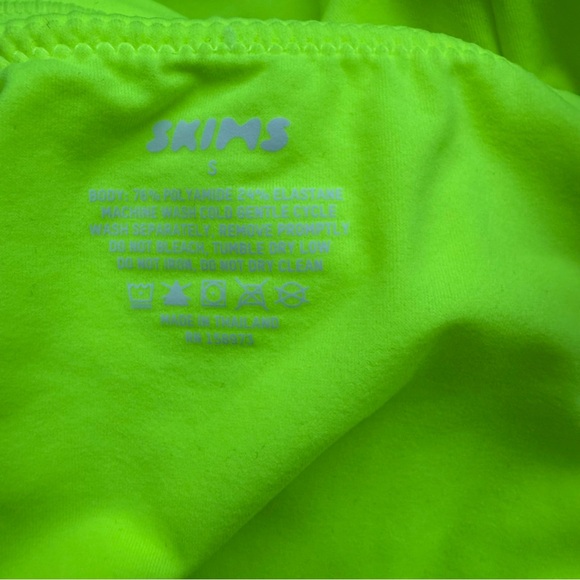 NWOT Skims Neon Green Highlighter Cutout Halter Bodycon Mini Dress | Small - Picture 4 of 8